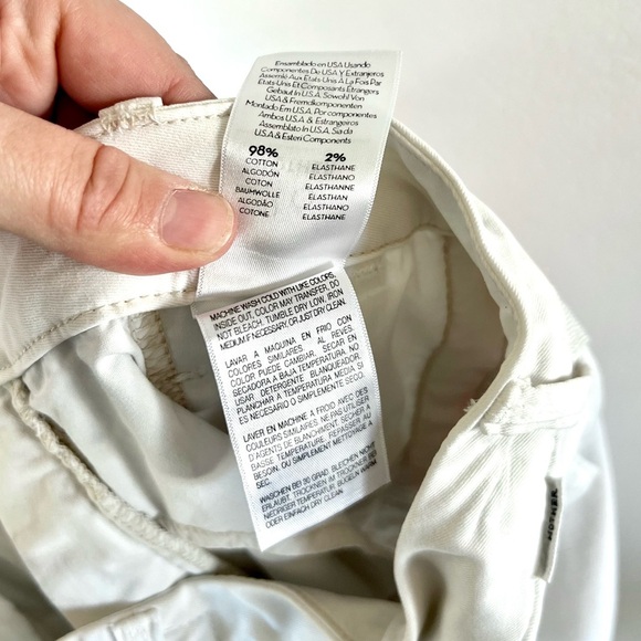 MOTHER The Roller Prep Chalk Orange Racer Stripe High Waist Flare Pants Size 26 - Picture 15 of 15